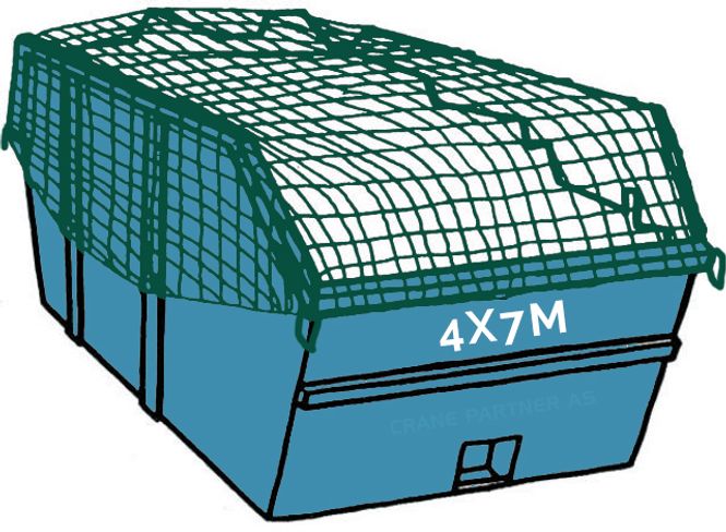 Hovedbilde Containernett 4 x 7m maske 45mm, 5mm ...