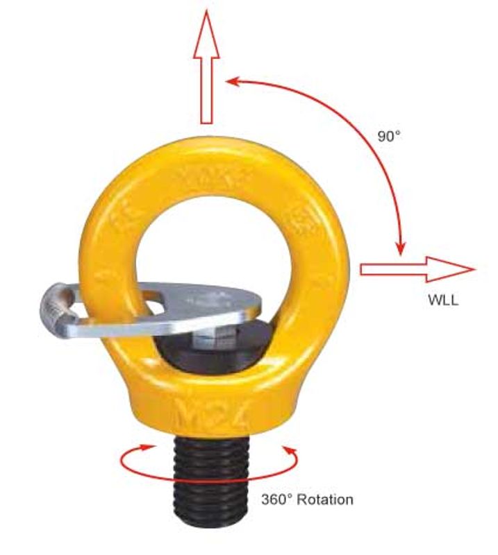 YOKE Øyebolt M10 360g m/lås WLL 0,4t
